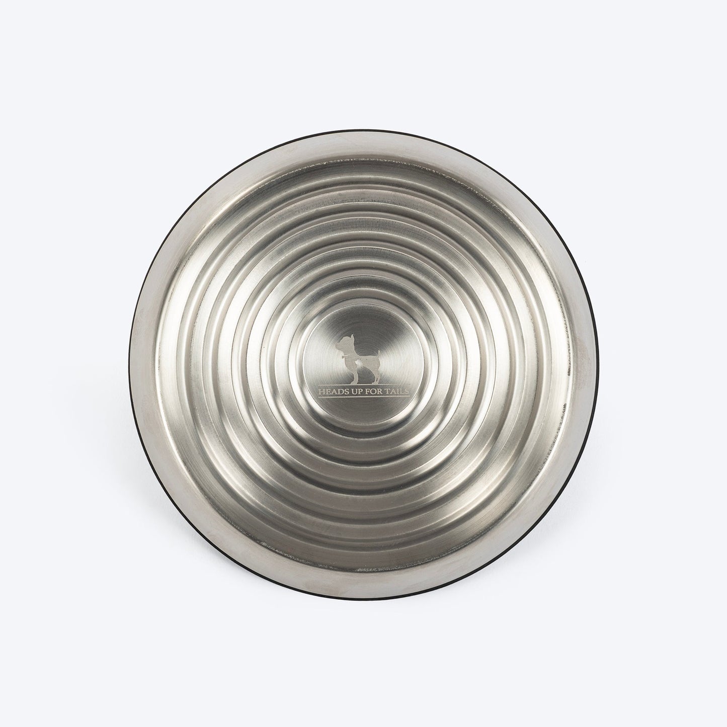 HUFT Whiskerlicks Classic Steel Bowl For Cat - Heads Up For Tails