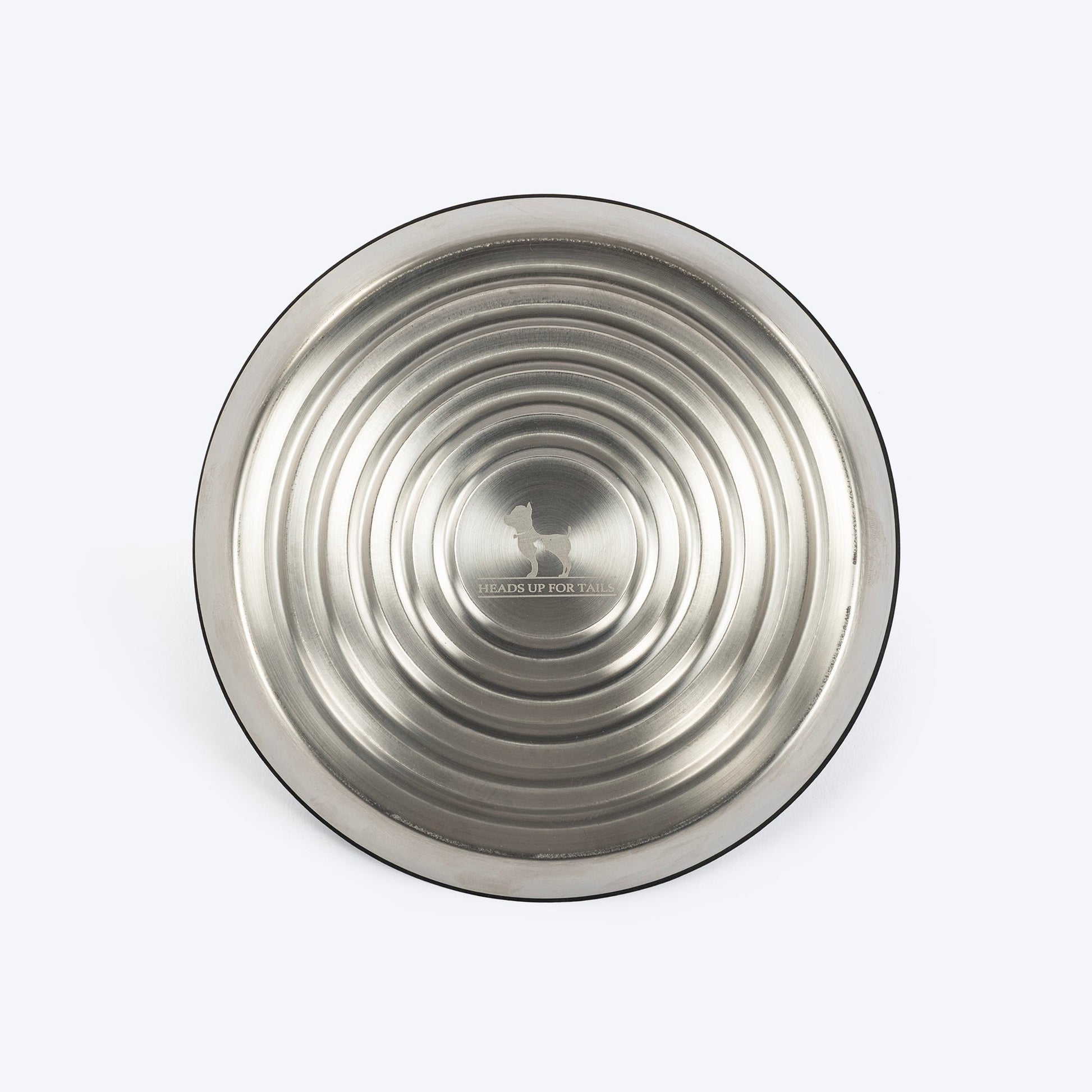 HUFT Whiskerlicks Classic Steel Bowl For Cat - Heads Up For Tails