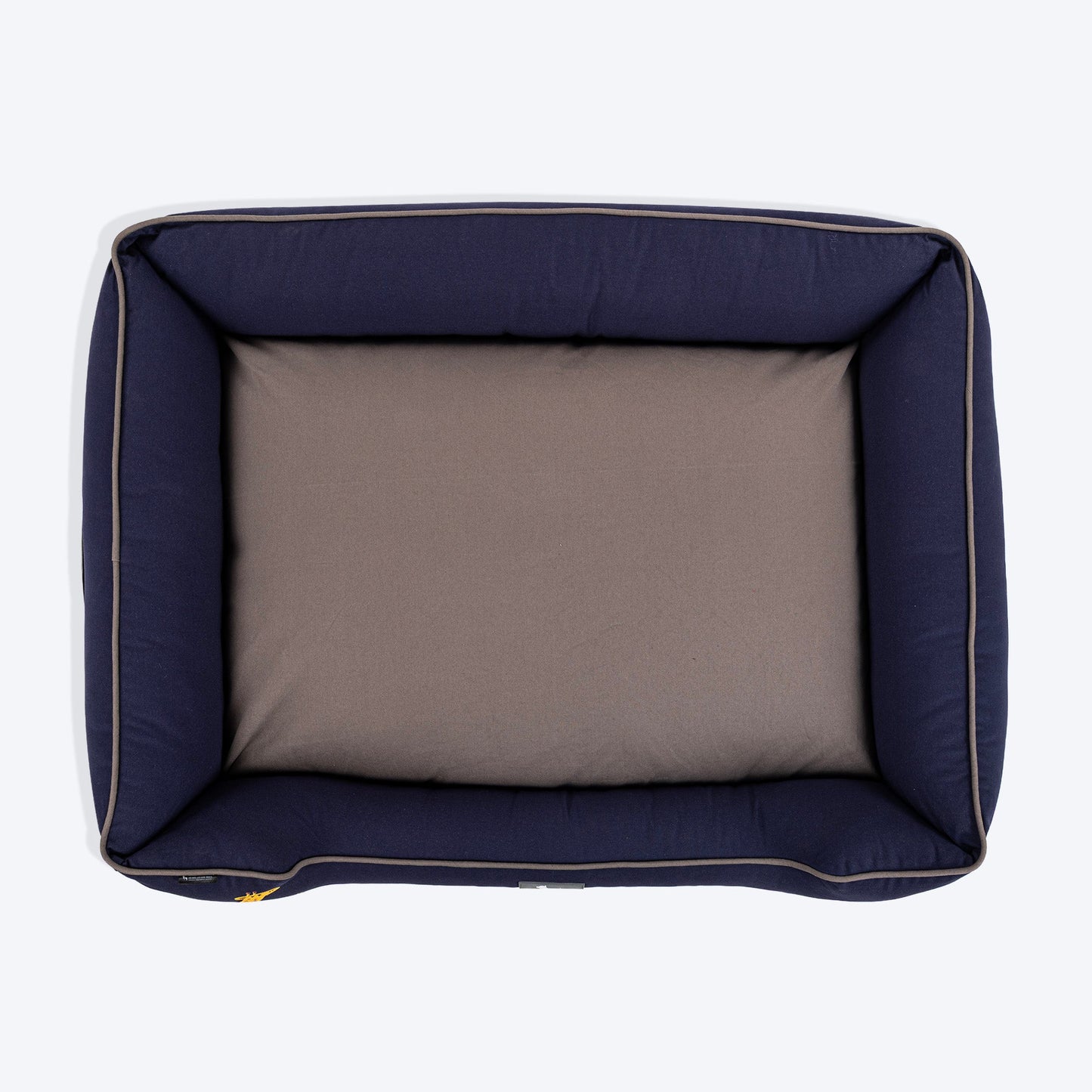 HUFT Giraffe Classic Lounger Bed For Dog - Grey & Navy - Heads Up For Tails