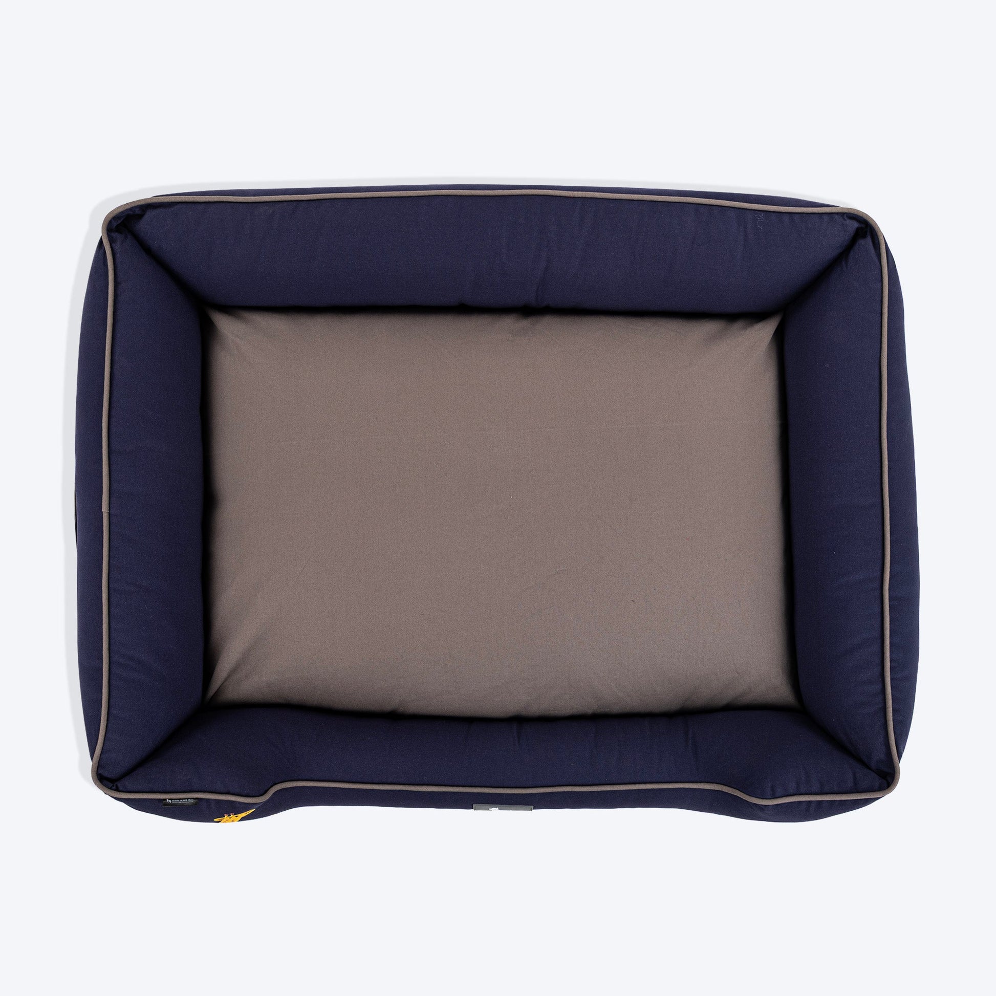 HUFT Giraffe Classic Lounger Bed For Dog - Grey & Navy - Heads Up For Tails