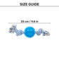 TLC Ball & 2 Knots Rope Toy For Dog - Navy & White - Heads Up For Tails
