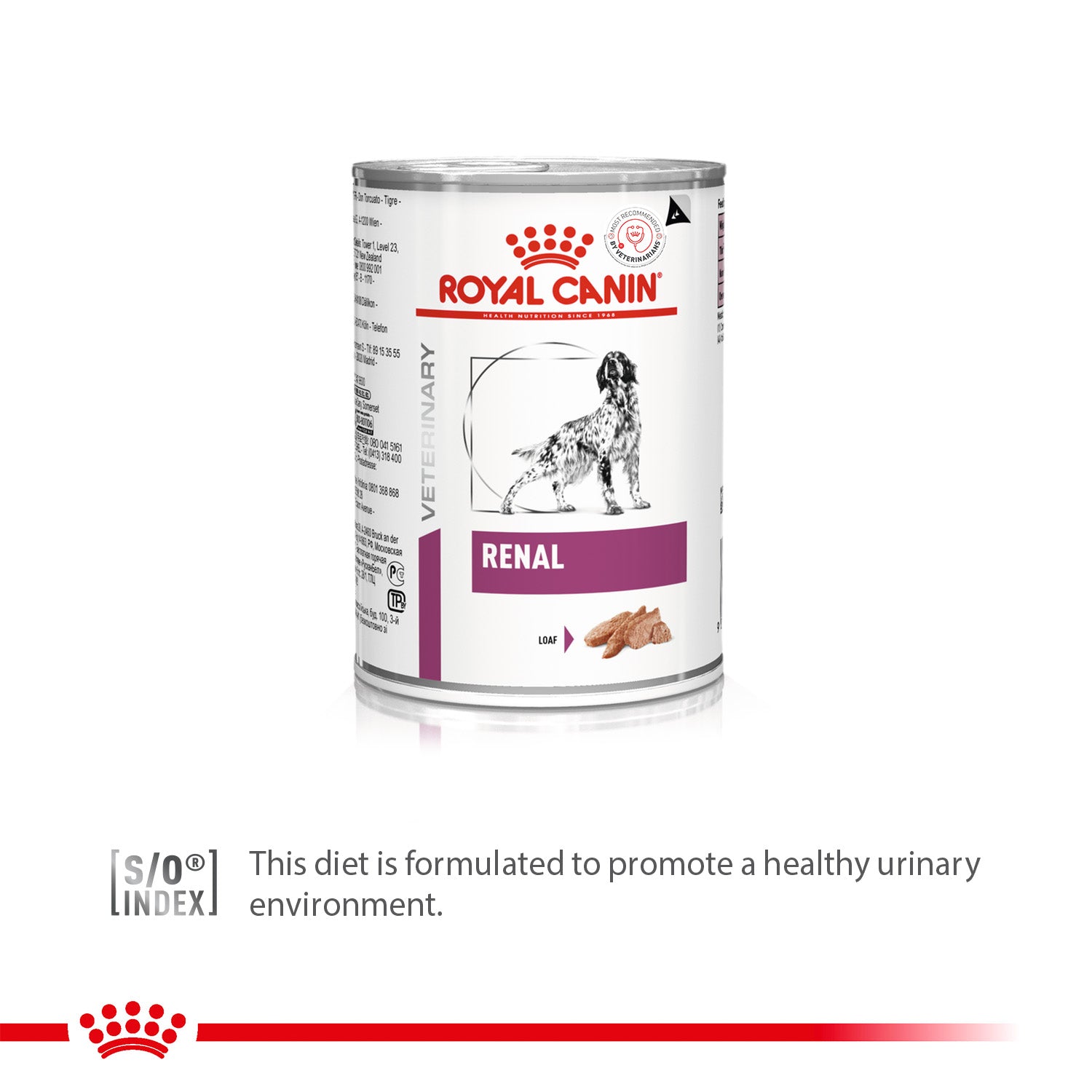 Royal Canin Veterinary Diet Renal Wet Food Can For Dog - 410 g - Heads Up For Tails