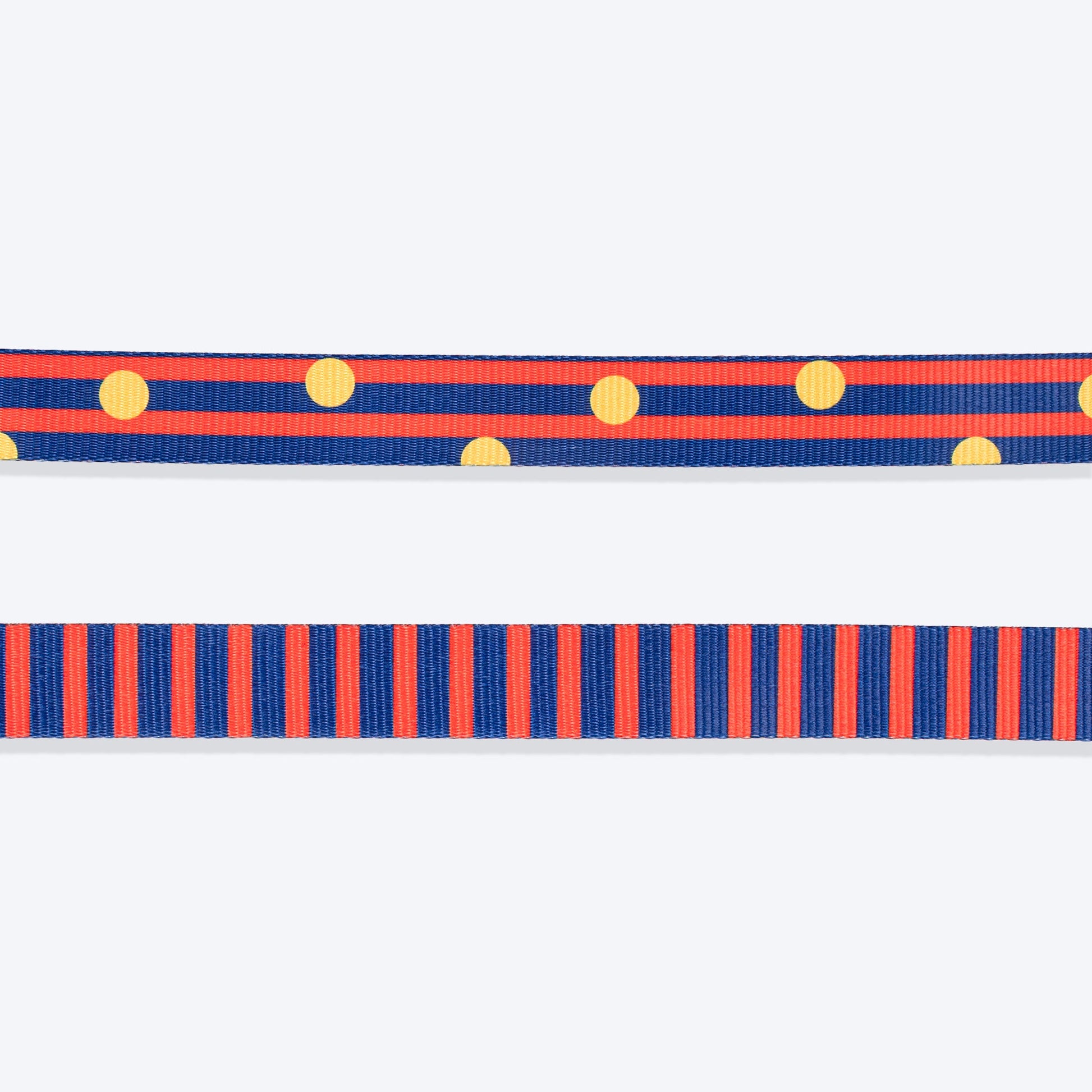 HUFT Playstripes Leash For Dog - Rust & Navy - Heads Up For Tails