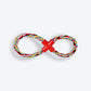 Trixie Tugger With Plastic Cross Rope Toy For Dogs - Assorted - 35 cm - Heads Up For Tails