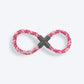Trixie Tugger With Plastic Cross Rope Toy For Dogs - Assorted - 35 cm - Heads Up For Tails