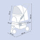 Trixie Black Buggy Hold Upto 11 kg 80 X 47 X 100 cm - Heads Up For Tails
