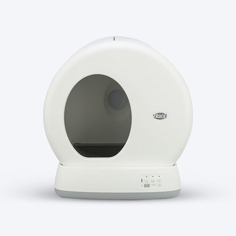 Trixie Self-Cleaning Litter Tray For Cat - White - 55.5 x 53 x 52 cm - Heads Up For Tails