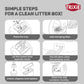 Trixie Self-Cleaning Litter Tray For Cat - White - 55.5 x 53 x 52 cm - Heads Up For Tails