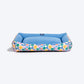 HUFT Bloomscape Lounger Bed For Dog - Blue - Heads Up For Tails