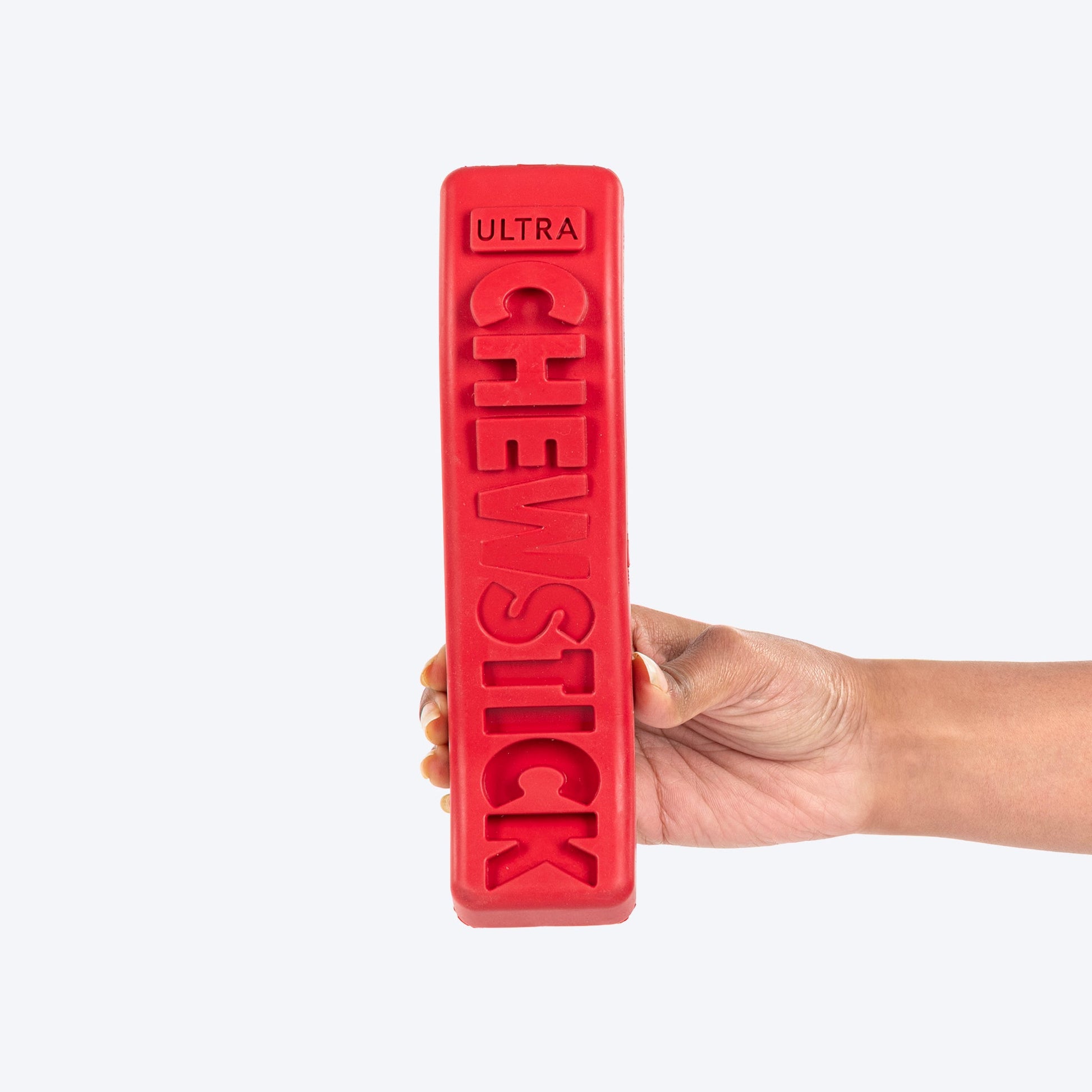 HUFT Chewtastic Chomp â€™nâ€™ Twist Chew Stick Toy For Dog - Red - Heads Up For Tails