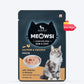 Meowsi by HUFT Skin & Coat Salmon & Chicken Mousse Cat Wet Food, 70 gm, with vitamins and minerals, grain-free.