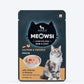 Meowsi by HUFT Skin & Coat Salmon & Chicken Mousse Cat Wet Food, 70 gm, with vitamins and minerals, grain-free.