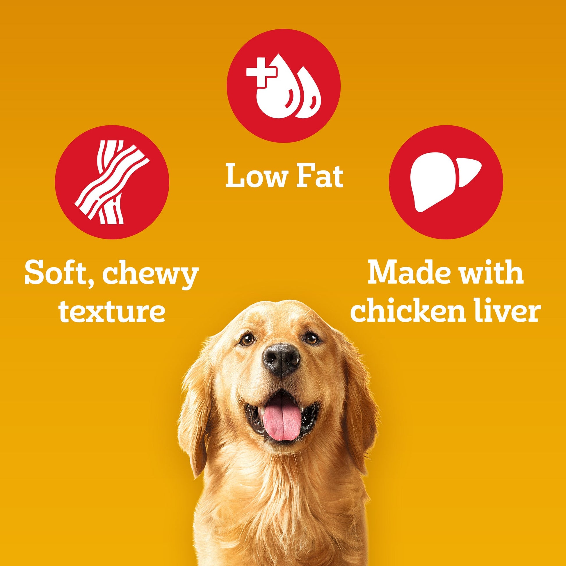 Pedigree Tasty Jerky Chicken Flavour Treat For Adult Dog - 70 g - Heads Up For Tails