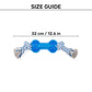 TLC Bone Rope Toy For Dog - Navy & White - Heads Up For Tails