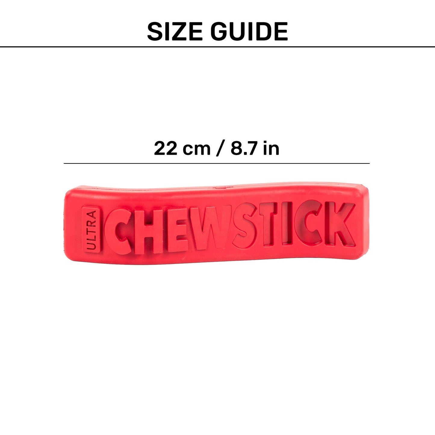 HUFT Chewtastic Chomp â€™nâ€™ Twist Chew Stick Toy For Dog - Red - Heads Up For Tails
