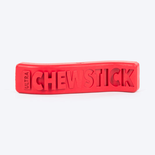 HUFT Chewtastic Chomp â€™nâ€™ Twist Chew Stick Toy For Dog - Red - Heads Up For Tails