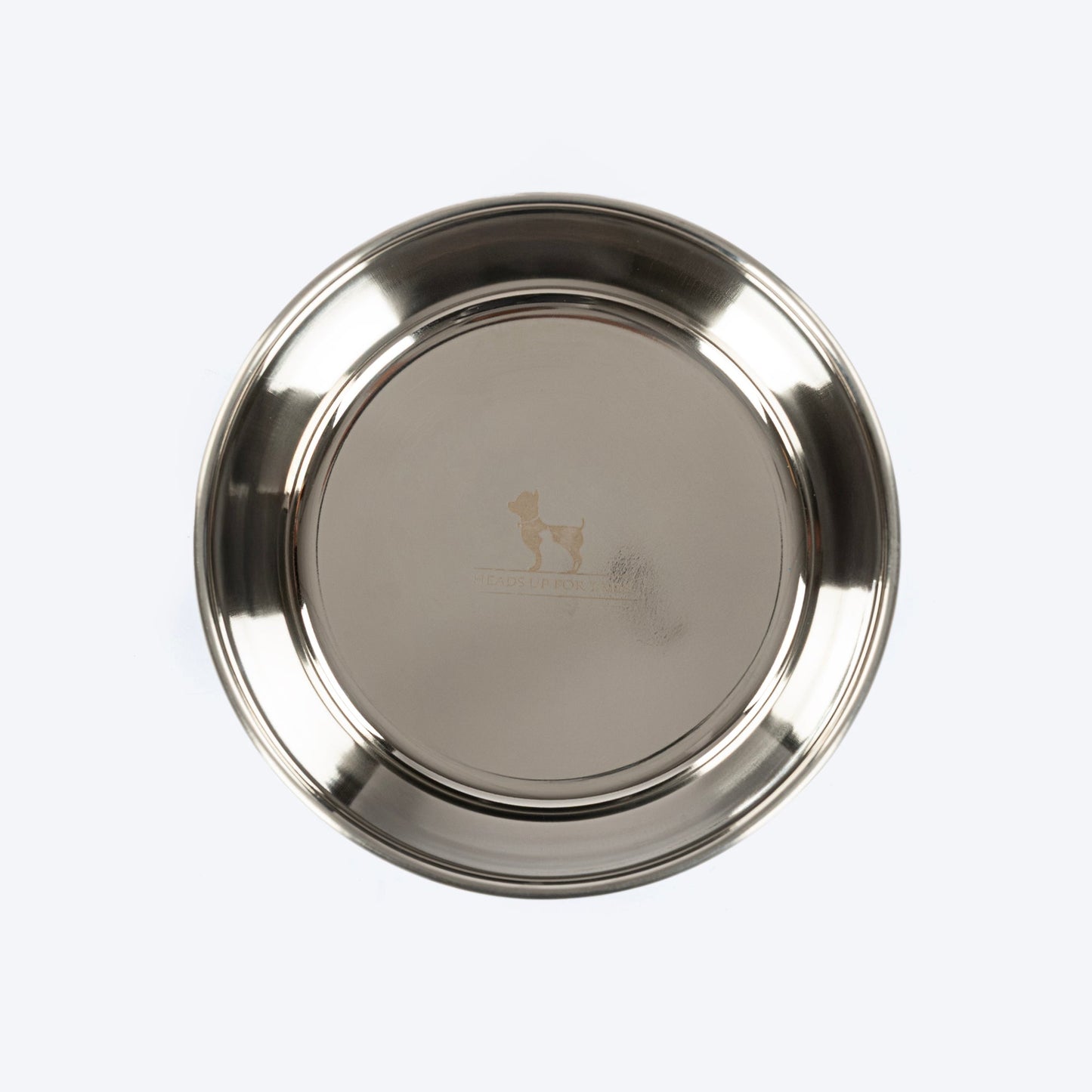 HUFT Evil Eye Printed Steel Bowl For Dog - Blue - Heads Up For Tails