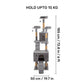 HUFT Catfinity Hub Multipurpose Cat Tree - Grey - Heads Up For Tails
