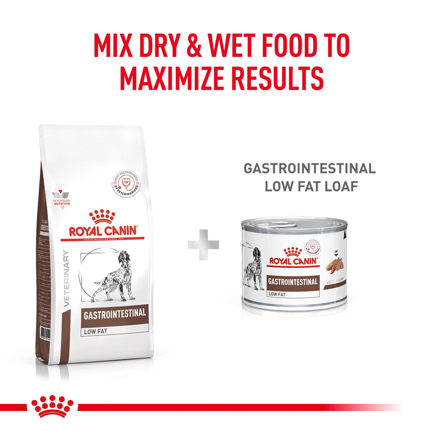 Royal Canin Veterinary Diet Low Fat Gastrointestinal Dry Food For Dog - 1.5 Kg - Heads Up For Tails