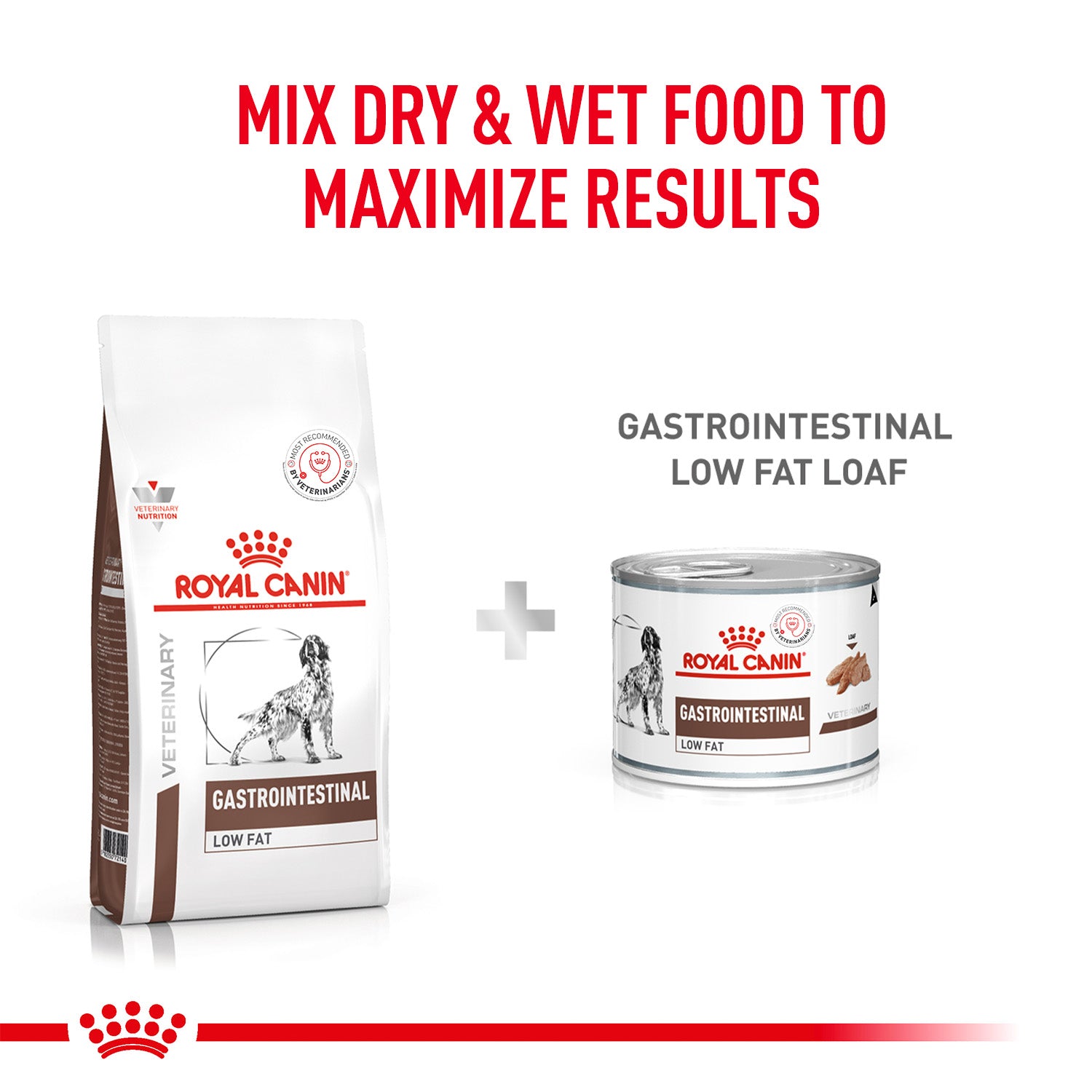 Royal Canin Veterinary Diet Low Fat Gastrointestinal Dry Food For Dog - 1.5 Kg - Heads Up For Tails