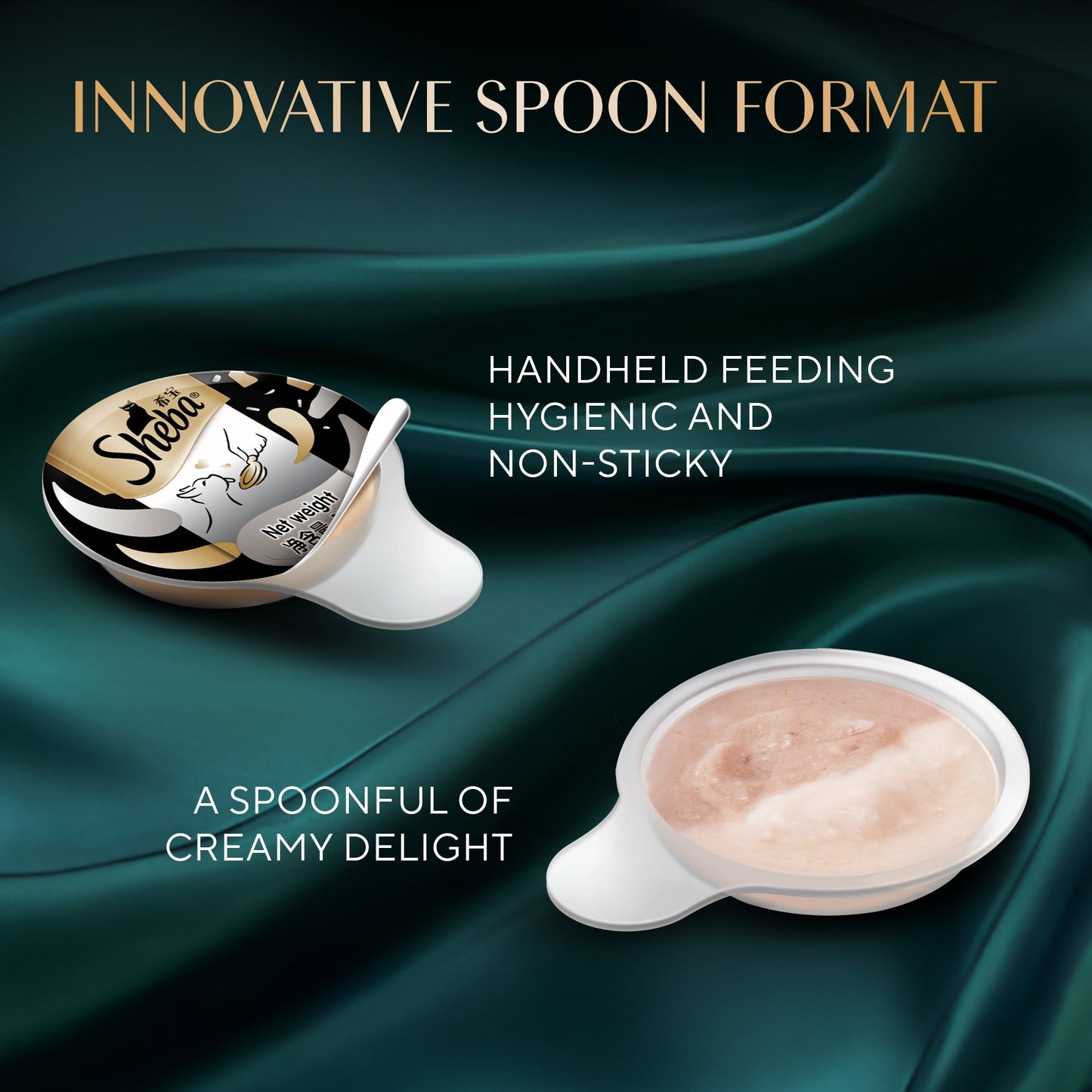 Sheba Melty Spoons Maguro Flavour With Tuna Cream Treat For Cat - 40 gm Packs - Heads Up For Tails