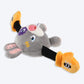 GiGwi Rabbit Rock Zoo King Boxer With Squeaker, Bungee Arm Fetch Dog Toy - Grey - S - Heads Up For Tails