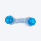 TLC Dumbbell With 2 Balls Rope Dog Toy - Navy & White - Heads Up For Tails