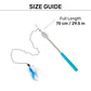 HUFT Catchy-Cat Wand Toy For Cat - Blue - Heads Up For Tails