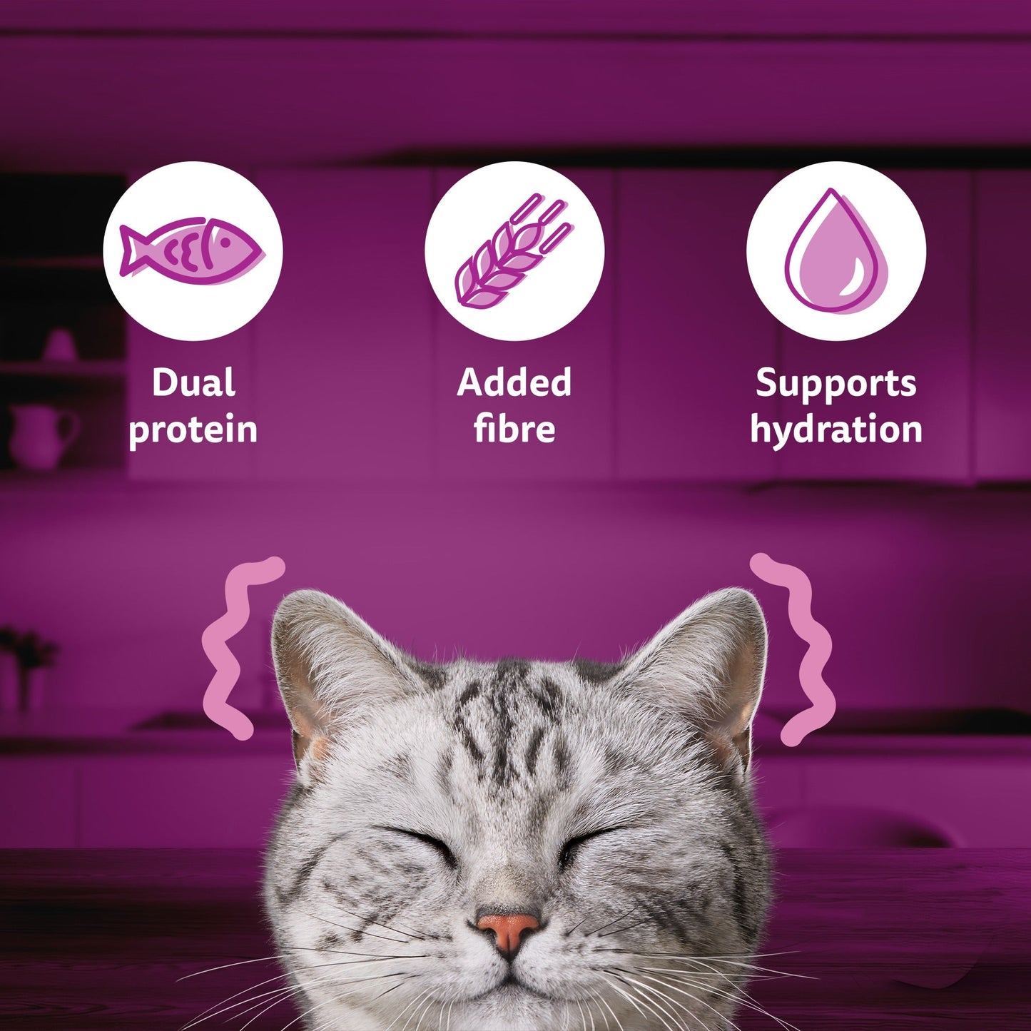 Whiskas Tasty Mix Wet Food Made With Real Fish (Tuna & Kanikama), And Carrot in Gravy For Adult (1+ year) Cat - 70 gm Pack - Heads Up For Tails