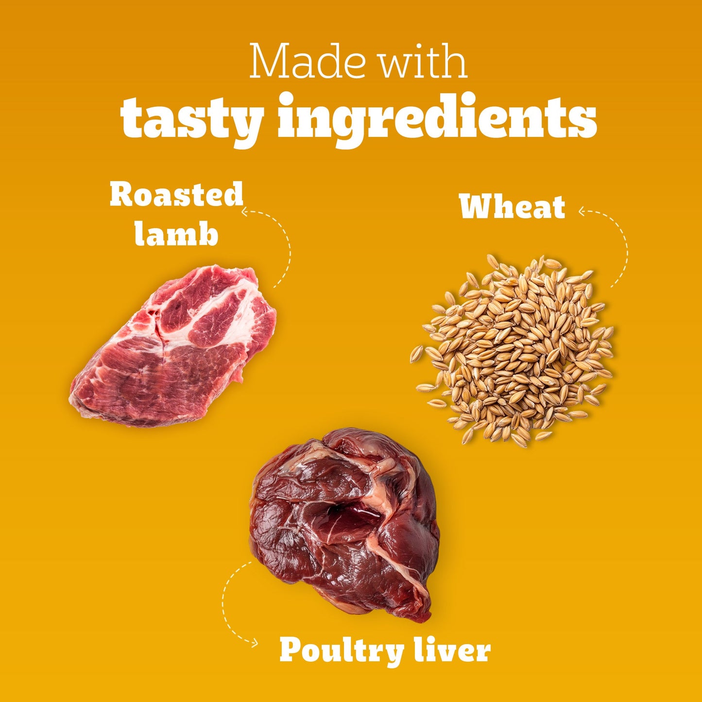 Pedigree Tasty Jerky Roasted Lamb Flavour Treat For Adult Dog - 70 g - Heads Up For Tails