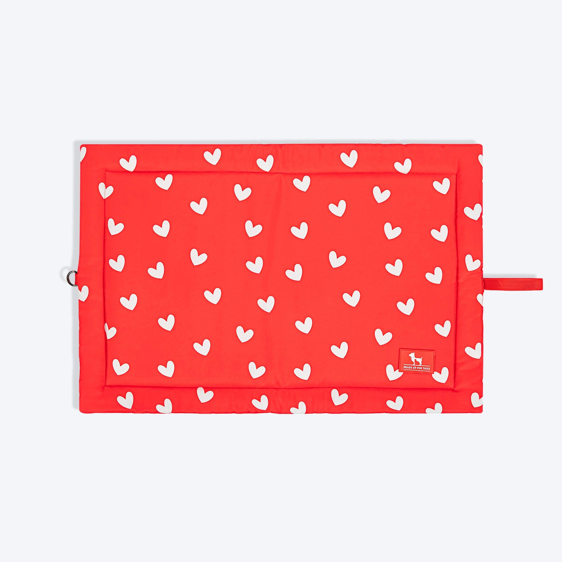 HUFT Sweethearts Flat Mat For Dog - Red - Heads Up For Tails
