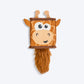 Outward Hound Giraffe Fire Biterz Cubez Chew Toy For Dog - Brown - Heads Up For Tails