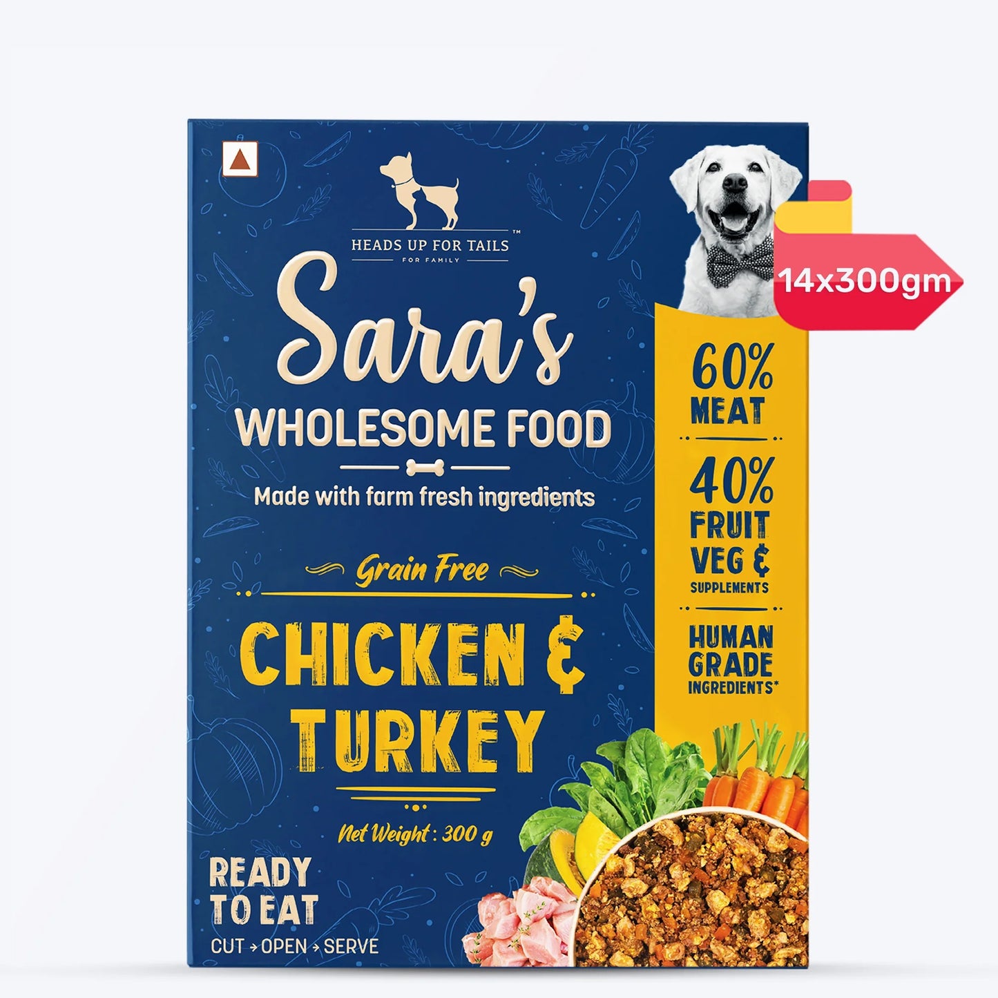 Sara's Wholesome Food Grain-Free Chicken And Turkey Dog Food