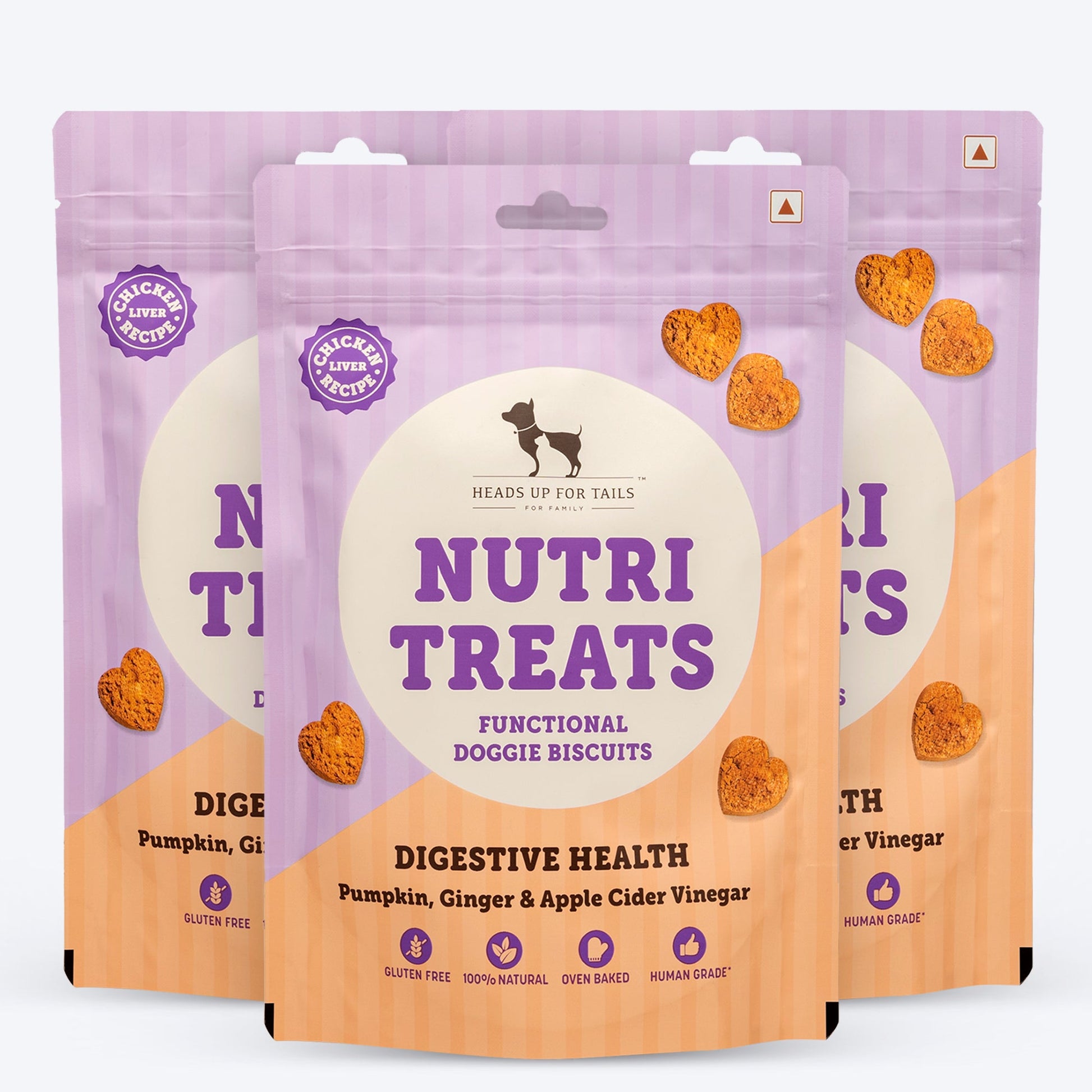 HUFT Nutri Treats For Dogs - Digestive Health - 150 g - Heads Up For Tails