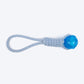 TLC Loop With Ball Rope Toy For Dog - Navy & White - Heads Up For Tails