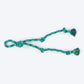 HUFT Tuggables Mighty Knots Rope Toy For Dog - Blue & Green - Heads Up For Tails