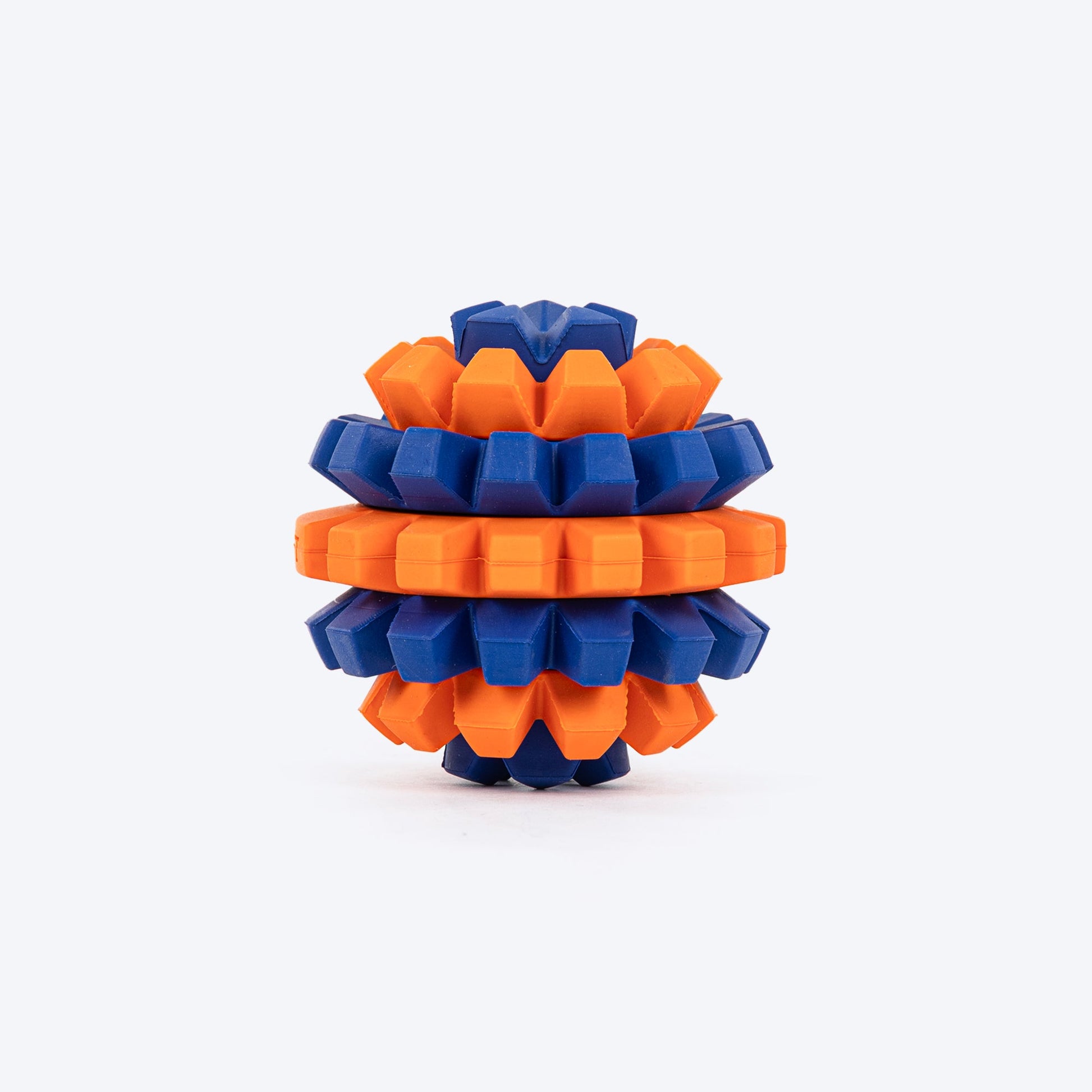 HUFT Chewtastic Treat Maze Chew Toy For Dog - Orange & Blue - Heads Up For Tails