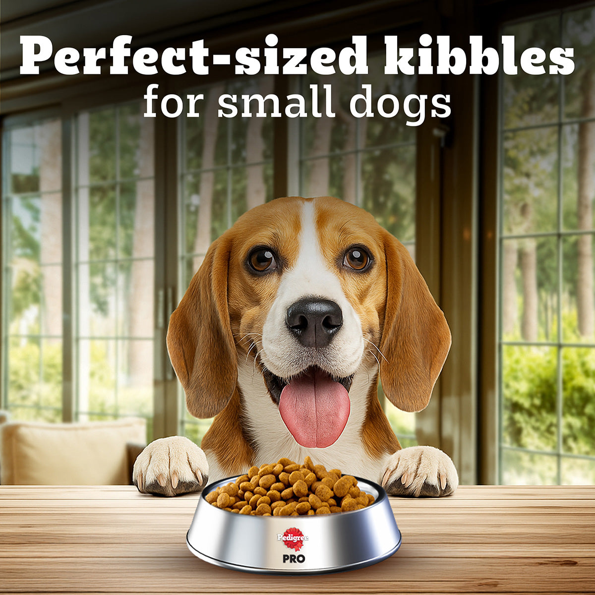Pedigree PRO Expert Nutrition Adult Small Breed Dogs (9 Months Onwards) Dry Dog Food - Heads Up For Tails