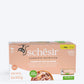 Schesir Tuna With Salmon and Rice Whole Meat Wet Cat Food - (6 X 50 g) - Heads Up For Tails