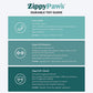 Zippy Paws Elliot The Elephant ZippyTuff Teether Chew Toy For Dog - Blue - Heads Up For Tails