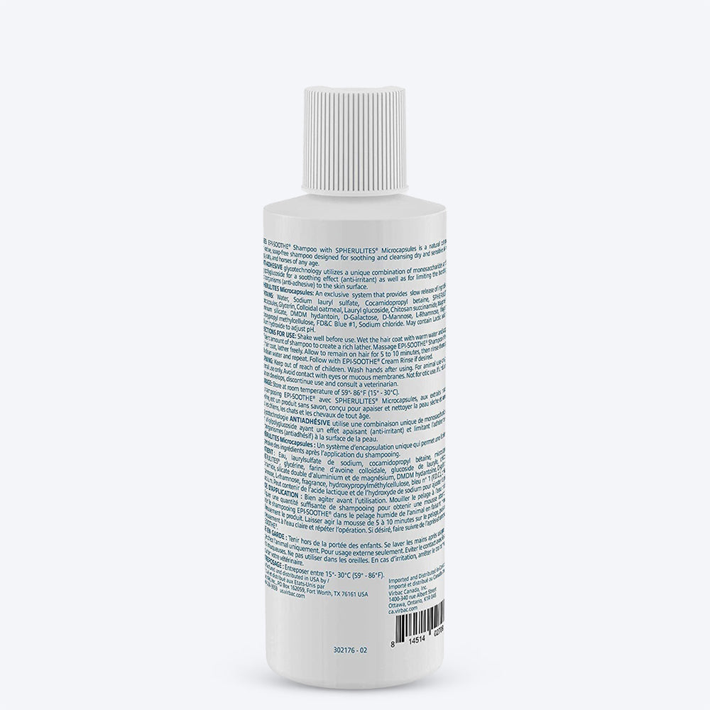 Virbac Episoothe Dog & Cat Shampoo - 200 ml - Heads Up For Tails
