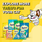 Temptations Creamy Purrrr-ee Salmon & Cheese Flavors Cat Treats - 240 gm (20 x 12gm) - Heads Up For Tails