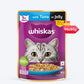 Whiskas Tuna in Jelly  (1+ Years) Wet Food For Adult Cat - 80 gm Pack - Heads Up For Tails