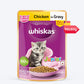 Whiskas Chicken in Gravy (2-12 Months) Wet Food For Junior Kitten - 80 gm Pack - Heads Up For Tails