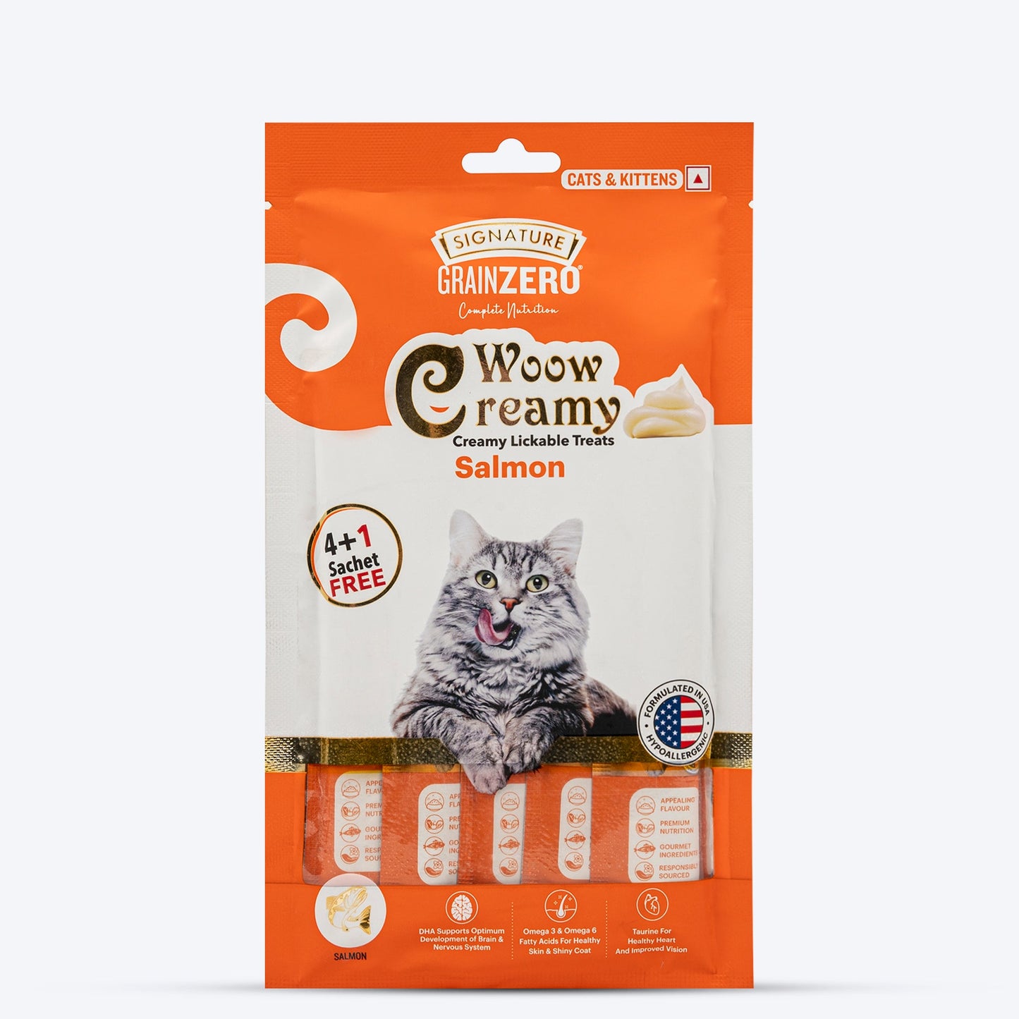 Signature & Gnawlers Salmon Special Treat Combo For Cat - Heads Up For Tails