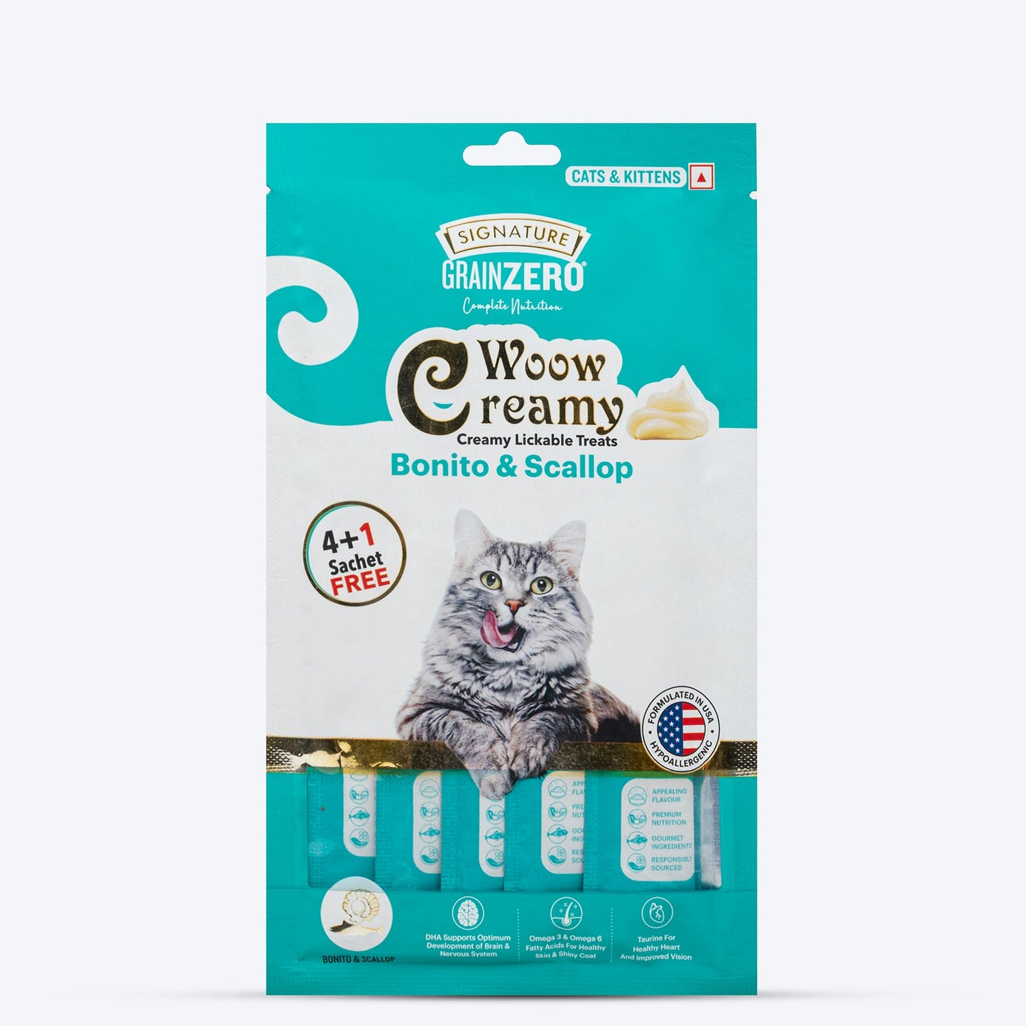 Signature Grain Zero Meowy Creamy Treat Mix For Cat & Kitten
