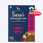 Sara's Wholesome Grain-Free Lamb and Apple Dog Food, 300 g, made with 50% meat and 50% fruit and vegetables.
