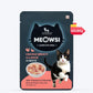 Meowsi by HUFT Chicken Breast with Duck in Broth Cat Wet Food, 80 gm, complete meal with vitamins and minerals.