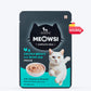 Meowsi by HUFT Chicken Breast with Quail Egg Mousse Cat Wet Food, 80 gm, grain-free, with vitamins and minerals.