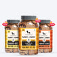 HUFT YIMT Vegetarian Gluten Free Dog Biscuits Combo - Pumpkin & Carrots, Peanut Butter & Banana, Banana & Oats - Pack of 3 (320 gm x 3) - Heads Up For Tails